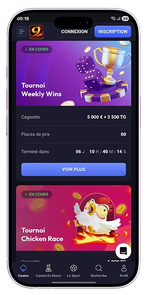 nine casino bonus