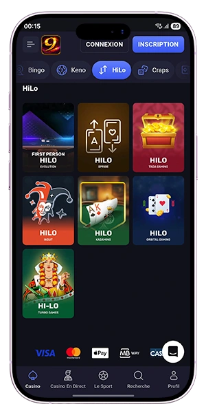 9Casino Log in