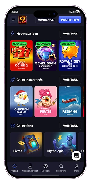 Nine Casino Jeux Live